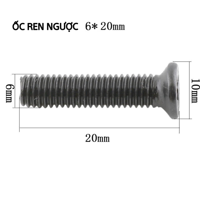 Ốc ren ngược m5